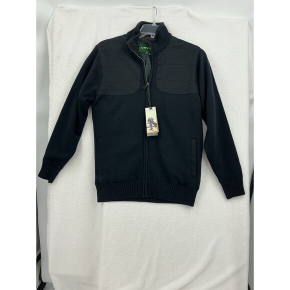 Orvis Other - NWT Orvis Men’s Full Zip Heavyweight Fleece Jacket Size S Black 1716801